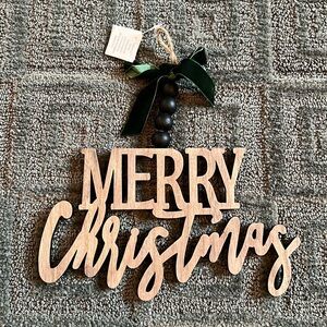 ♦️3/$15♦️NWT 9.4” Merry Christmas Cut Out Ornament